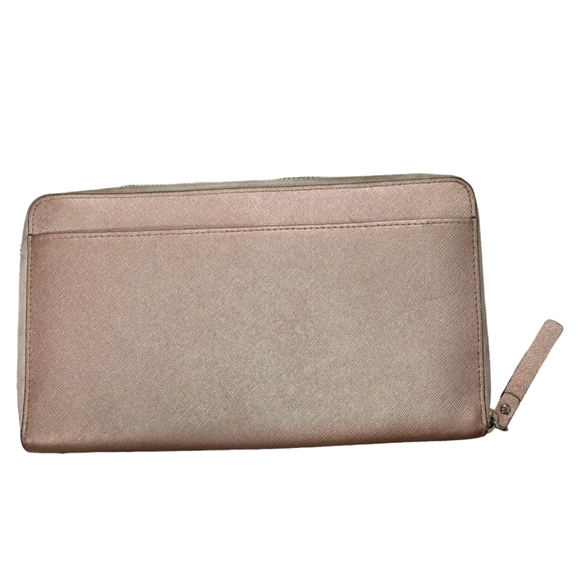Kate Spade Metallic Rose Gold large wallet/clutch - Picture 2 of 8